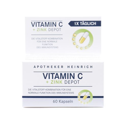 Apotheker - Heinrich Vitamin C + Zink Depot Kapseln 60 Stück